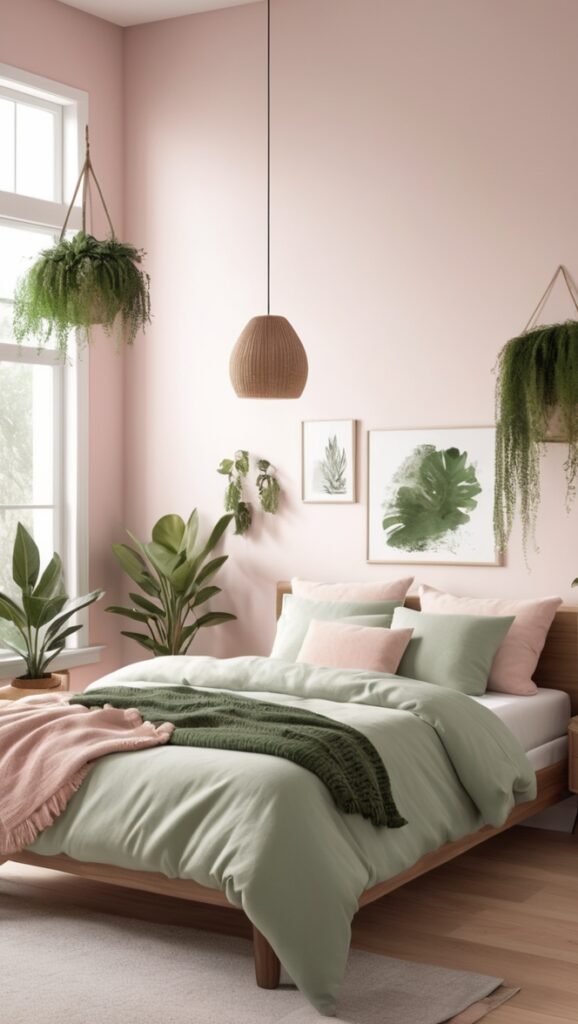 beige bedroom decor, sage green bedding, luxury bedroom furniture, elegant bedroom design, modern bedroom accessories