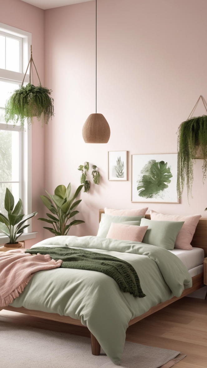 beige bedroom decor, sage green bedding, luxury bedroom furniture, elegant bedroom design, modern bedroom accessories 