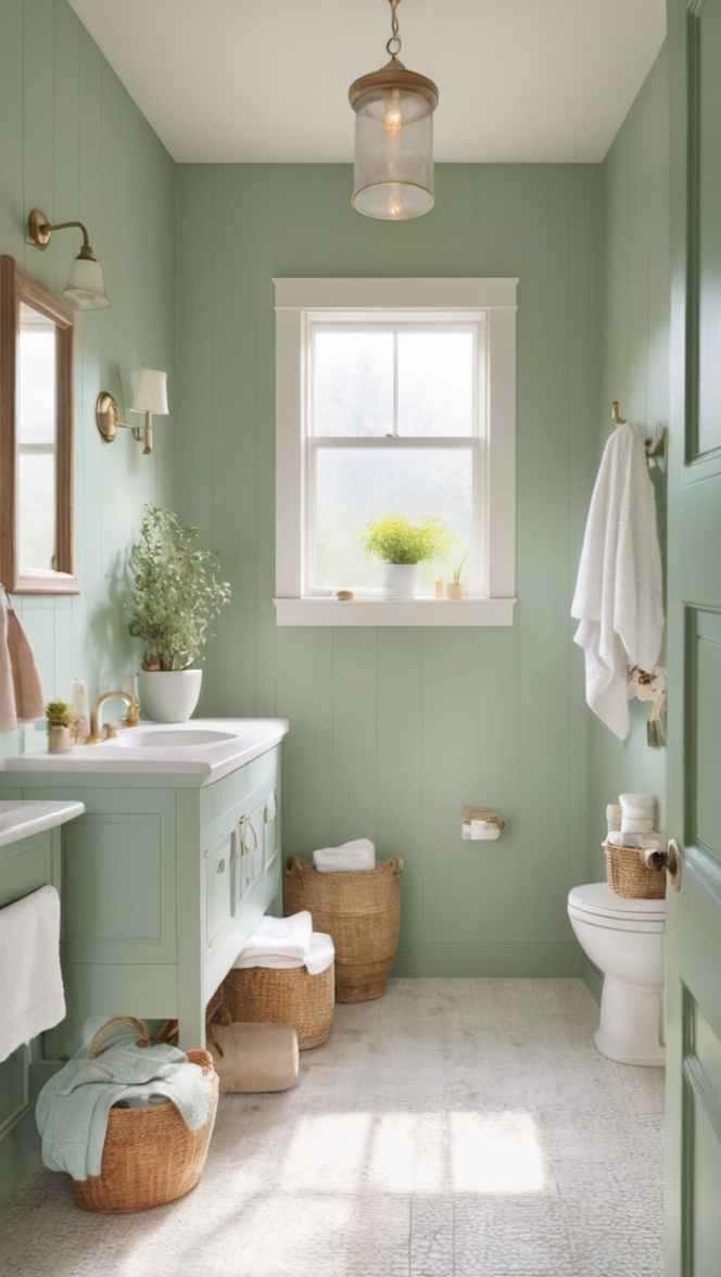 cottagecore bathroom decor, vintage bathroom accessories, shabby chic bathroom inspiration, rustic bathroom design, floral bathroom accents 