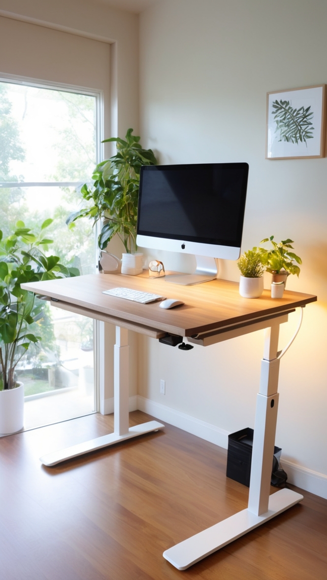 office furniture, ergonomic desk, adjustable standing desk, standing desk converter, sit stand desk 