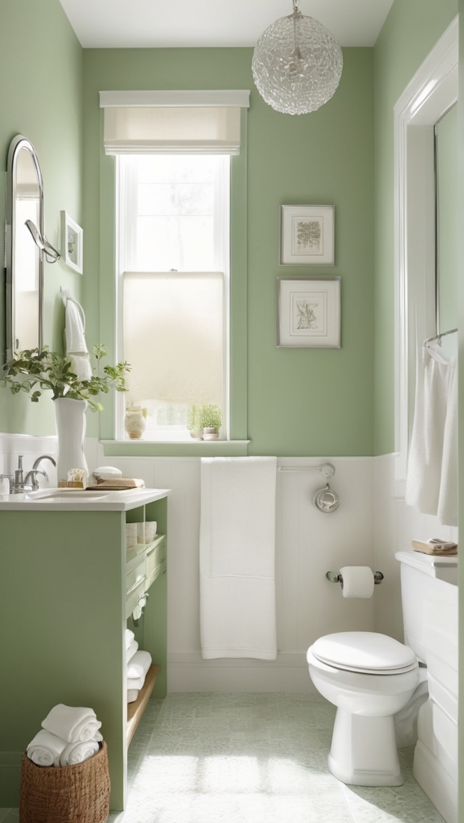 bathroom renovation, modern bathroom design, green bathroom tiles, luxury bathroom decor, eco-friendly bathroom design