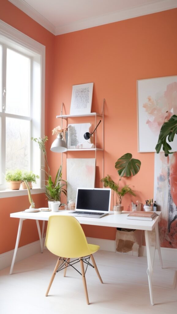 office wall design, home office decor ideas, wall paint for home office, office background wallpaper, home office interior design