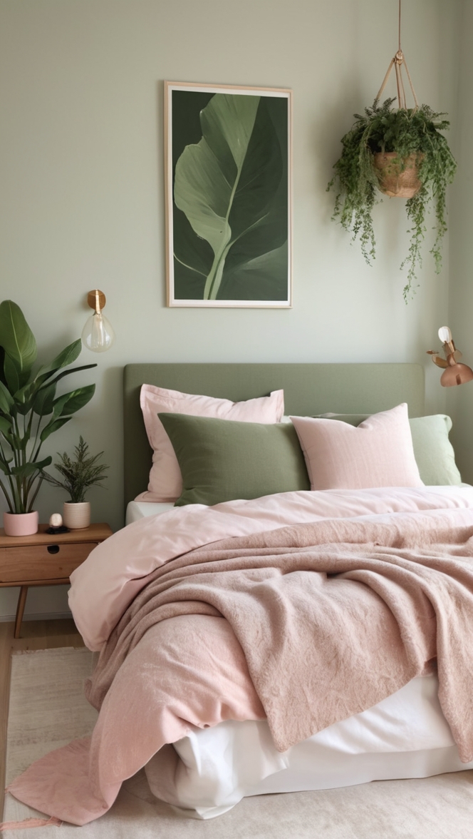 sage green bedroom decor, cream and sage green bedroom ideas, sage green bedroom walls, cream and sage green bedding, sage green and cream bedroom designs