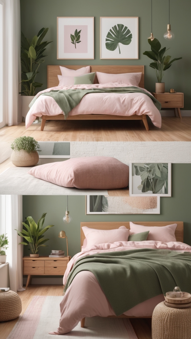 green bedroom walls, sage green walls, bedroom wall paneling, green paneling, sage green bedroom walls