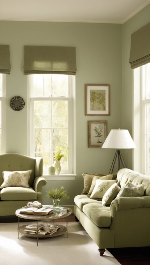 sage green couch, living room furniture, interior design, home decor, upholstered sofa