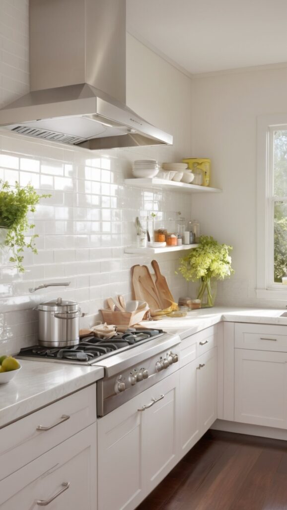 white kitchen backsplash ideas, marble backsplash kitchen, quartz backsplash kitchen, white subway tile backsplash, modern white backsplash kitchen