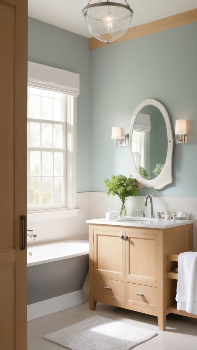 white oak bathroom vanity, oak bathroom vanity, white oak vanity cabinet, solid oak vanity, natural oak vanity