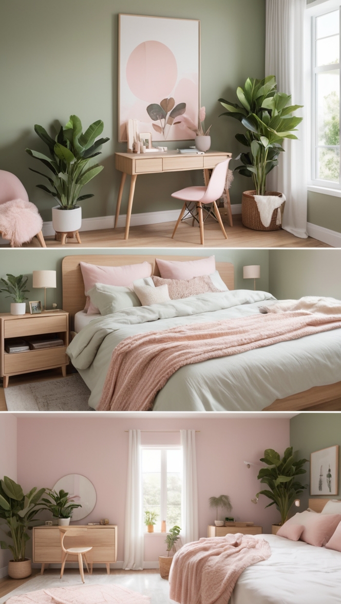 bedroom vanity, makeup organizer, beauty station, vanity mirror, glam room 