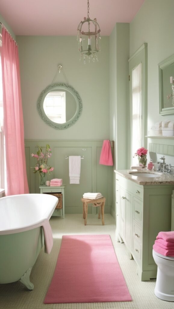 pink and green bathroom decor, pink and green bathroom tiles, pink and green bathroom ideas, pink and green bathroom accessories, pink and green bathroom curtains