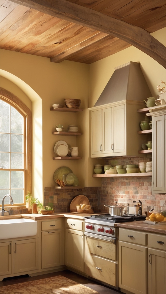 rustic kitchen backsplash tile, natural stone backsplash ideas, farmhouse kitchen backsplash design, reclaimed wood kitchen backsplash, handcrafted tile backsplash