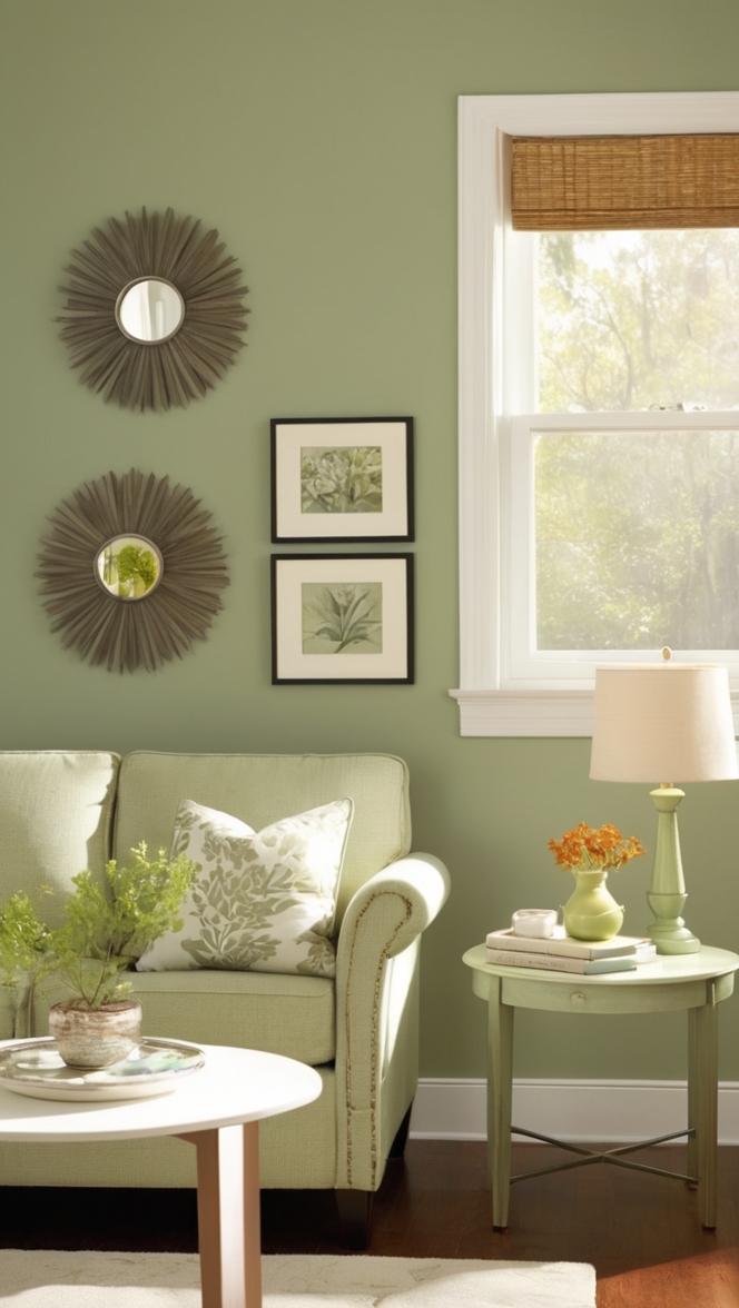 sage green paint colors, wall color ideas, living room decor, interior design trends, home decorating tips