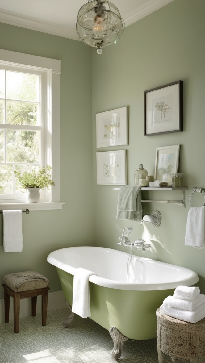 sage green bathroom decor, sage green bathroom ideas, gray and green bathroom, sage green vanity, green and grey bathroom ideas