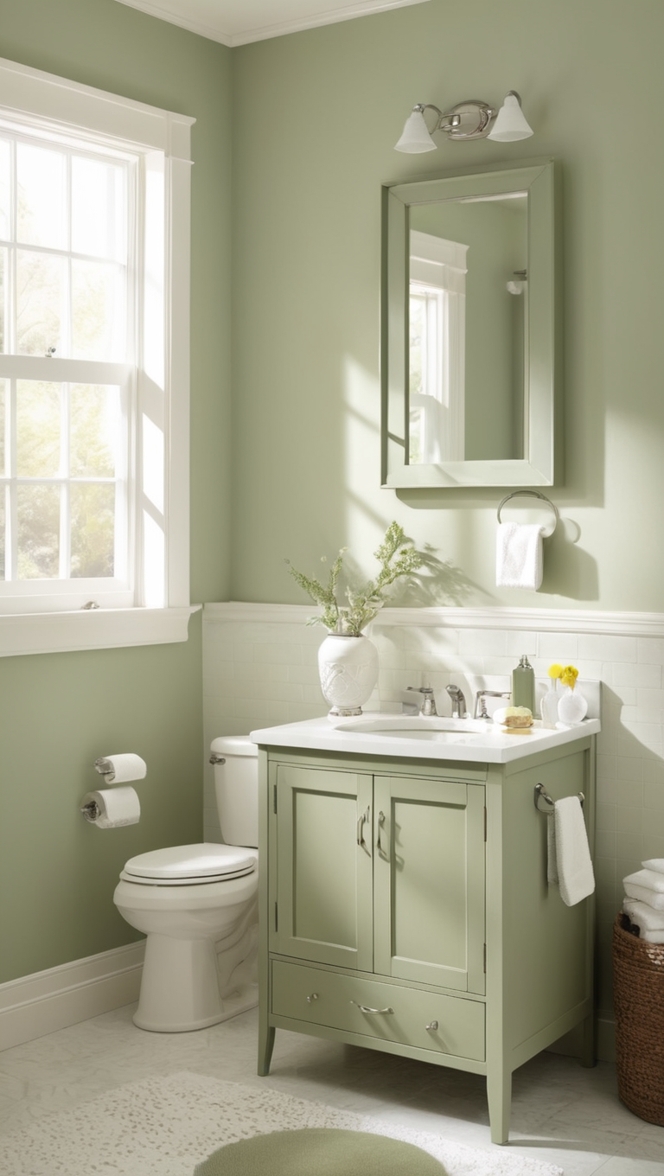 sage green bathroom ideas, sage green bathroom decor, best sage green bathroom paint, popular sage green bathroom paint, sage green bathroom color scheme