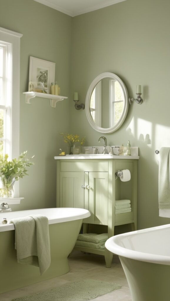 sage green bathroom ideas, sage green bathroom decor, best sage green bathroom paint, popular sage green bathroom paint, sage green bathroom color scheme