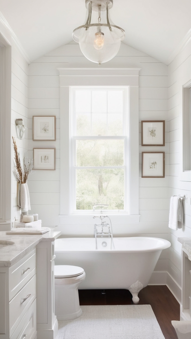 white shiplap decor, white shiplap walls, white shiplap paneling, white shiplap tile, white shiplap vanity