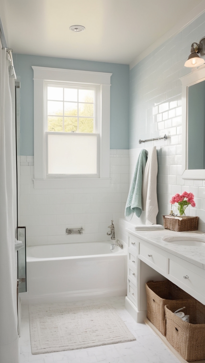 white bathroom tile, bathroom tile ideas, white subway tile, white tile bathroom, subway tile ideas