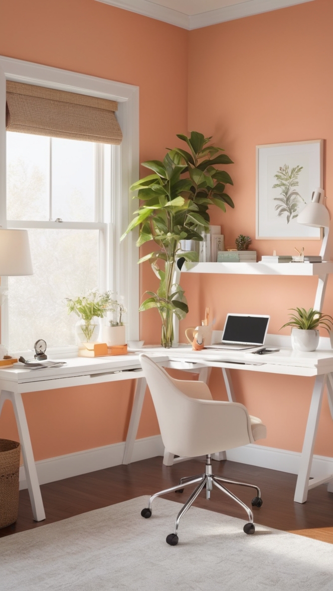 work from home design, remote work environment, productive home office, stylish work from home, home office decor