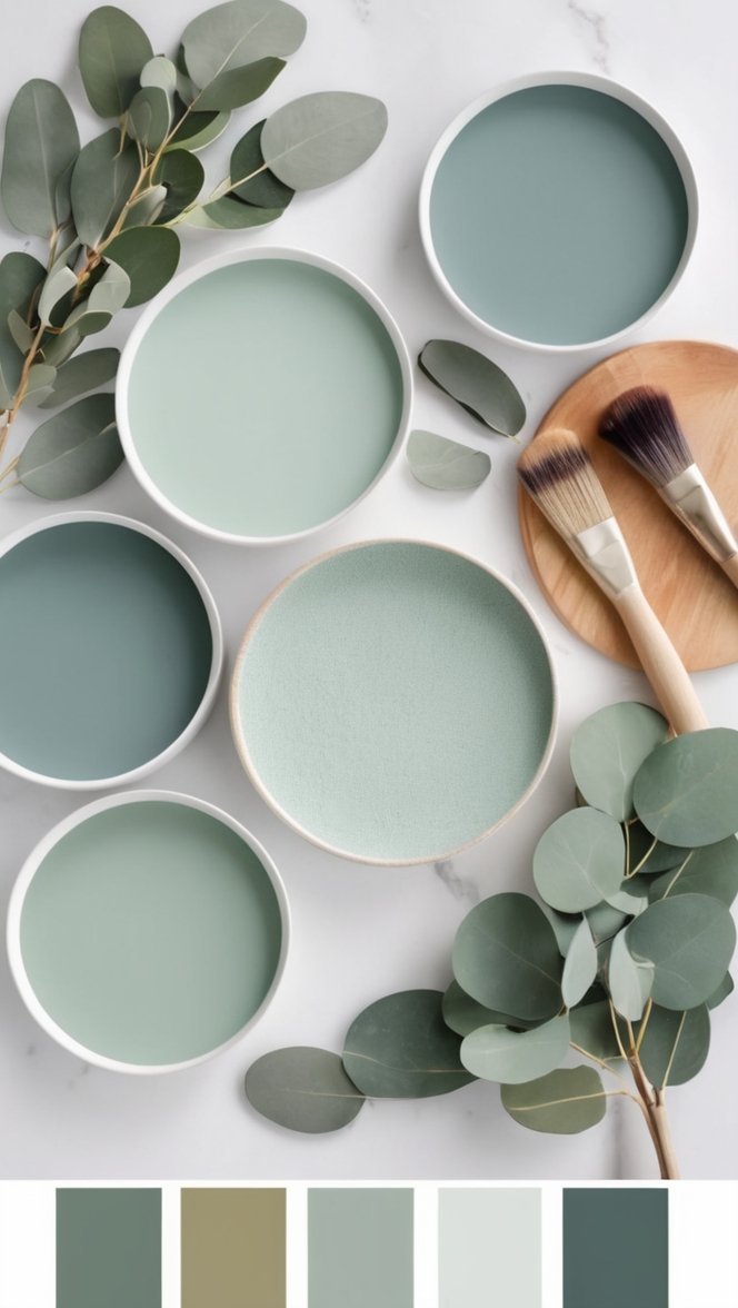 eucalyptus scented paint, natural eucalyptus paint, eucalyptus paint for interiors, fresh eucalyptus wall paint, eucalyptus aroma paint