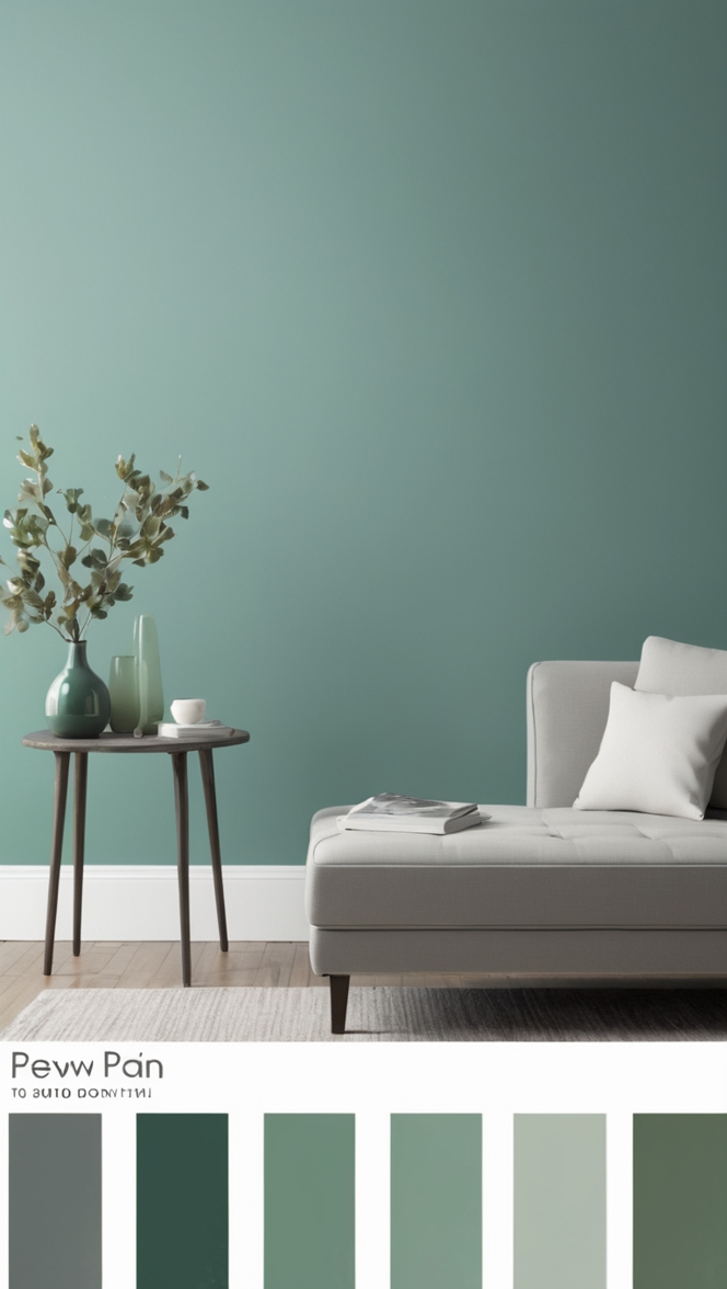 pewter green paint, metallic pewter paint, high gloss pewter paint, premium green wall paint, durable pewter paint finish