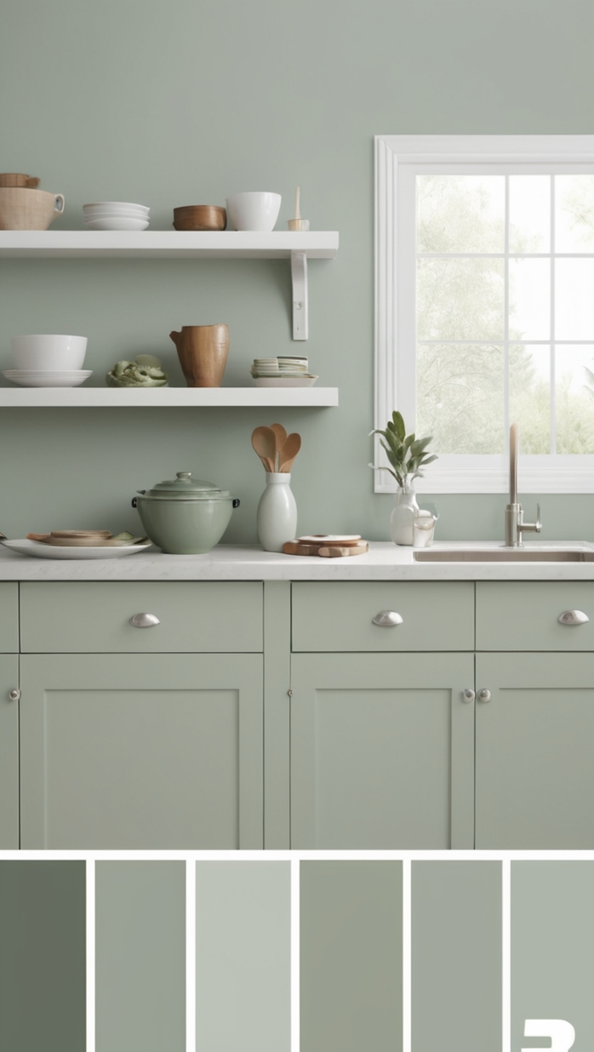 soft sage paint colors, sage green paint for walls, best sage paint shades, soft sage interior paint, sage paint home decor 