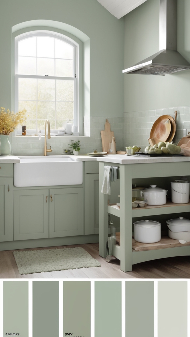 soft sage paint colors, best sage green paint, sage paint for walls, soft sage interior paint, sage paint color palette